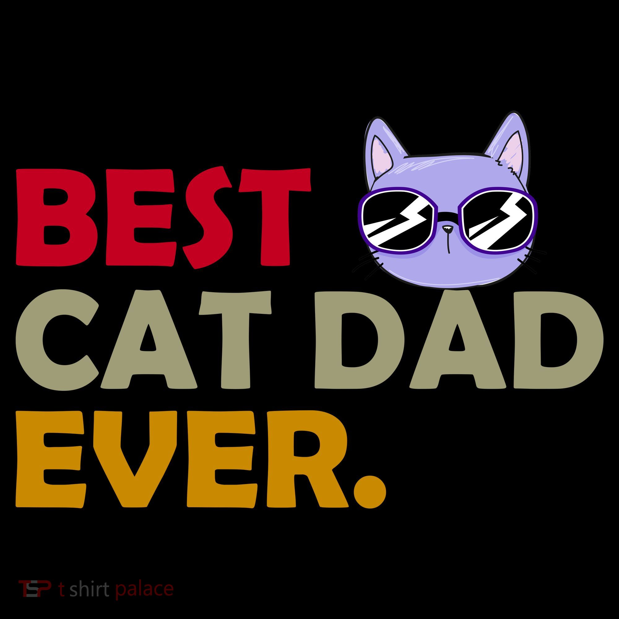 Best Cat Dad Ever Funny Cat Lover Toddler Hoodie