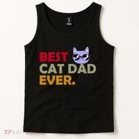 Best Cat Dad Ever Funny Cat Lover Tank Top thumb 2