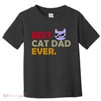 Best Cat Dad Ever Funny Cat Lover Toddler T-Shirt thumb 0