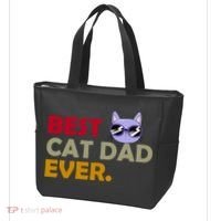 Best Cat Dad Ever Funny Cat Lover Tote Bag thumb 3