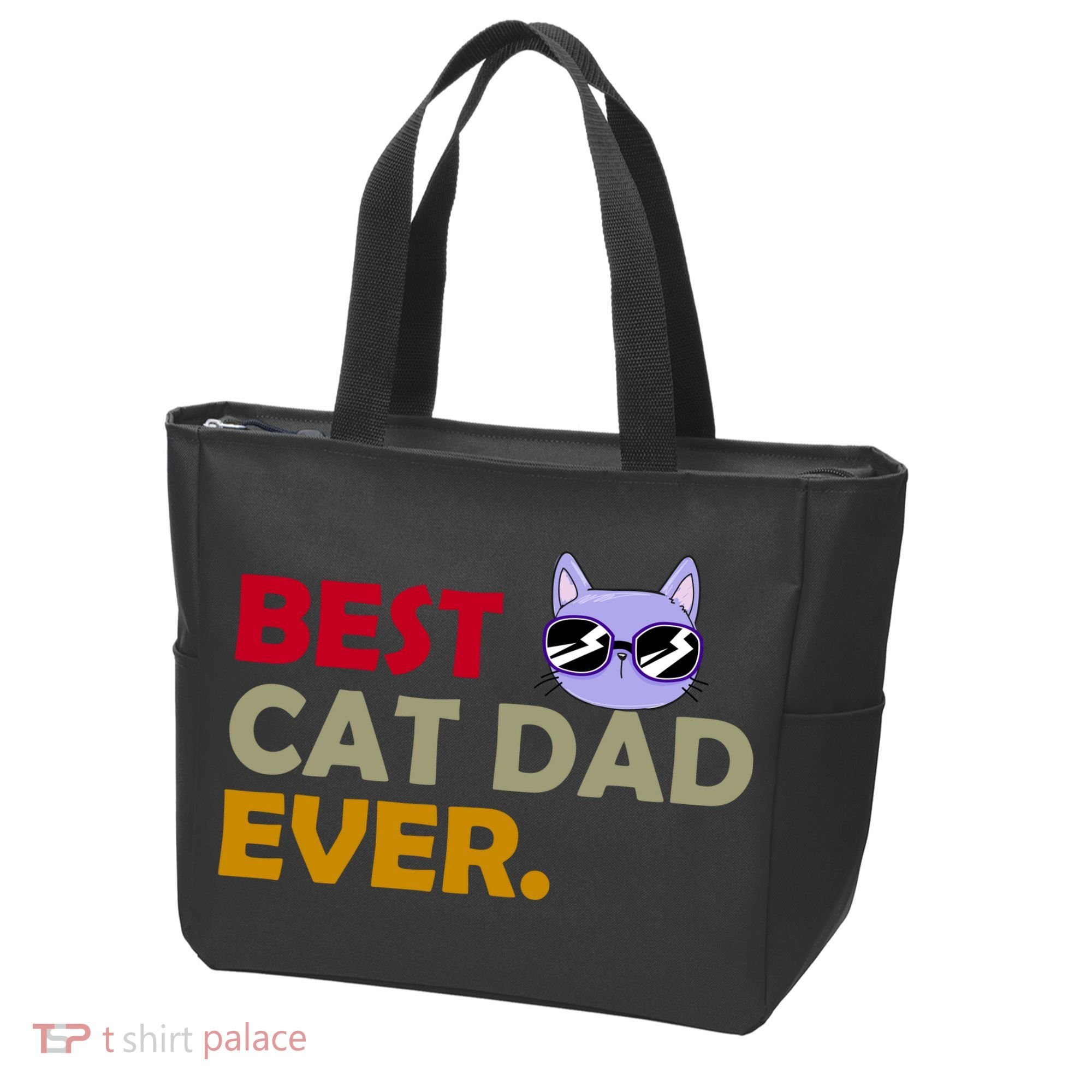 Best Cat Dad Ever Funny Cat Lover Tote Bag