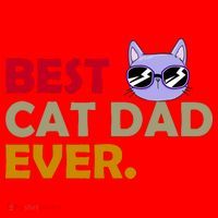 Best Cat Dad Ever Funny Cat Lover Santa Hat thumb 1