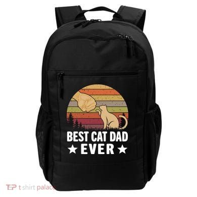 Best Cat Dad Ever Funny Cute Retro Backpack