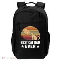 Best Cat Dad Ever Funny Cute Retro Backpack thumb 0