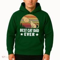 Best Cat Dad Ever Funny Cute Retro Hoodie thumb 2