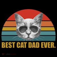 Best Cat Dad Ever Retro Sunset Toddler Hoodie thumb 2