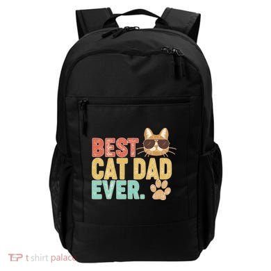 Best Cat Dad Ever Vintage Colors Backpack