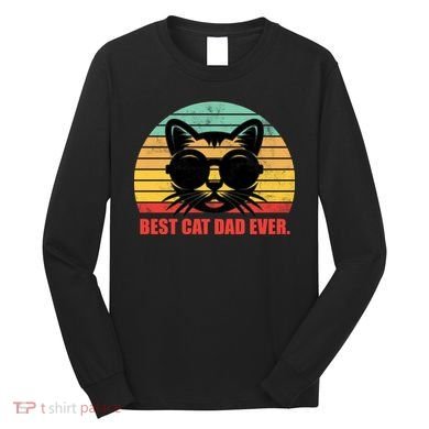 Best Cat Ever - Retro Vintage Design Long Sleeve Shirt