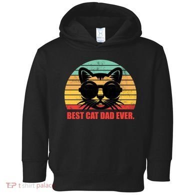 Best Cat Ever - Retro Vintage Design Toddler Hoodie