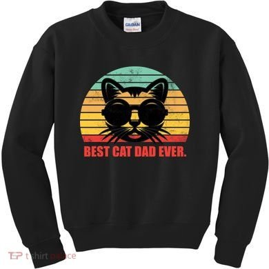 Best Cat Ever - Retro Vintage Design Kids Sweatshirt