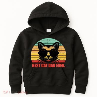 Best Cat Ever - Retro Vintage Design Kids Hoodie