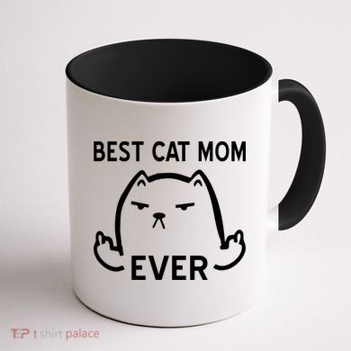 Best Cat Mom Ever Coffee Mug back