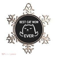 Best Cat Mom Ever Ornament thumb 0