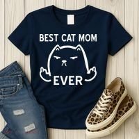 Best Cat Mom Ever Women's T-Shirt thumb 3