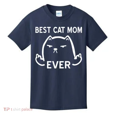 Best Cat Mom Ever Kids T-Shirt