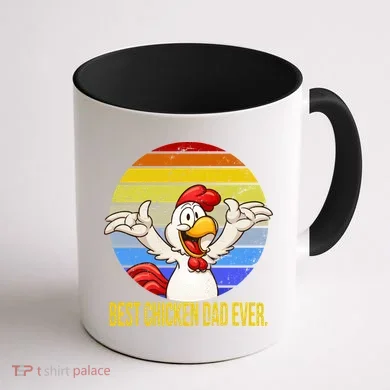 Best Chicken Dad Ever Coffee Mug back