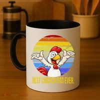 Best Chicken Dad Ever Coffee Mug thumb 4