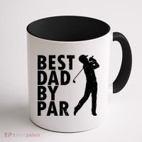 Best Dad By Par Coffee Mug thumb 1