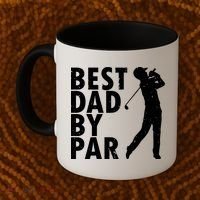 Best Dad By Par Coffee Mug thumb 2