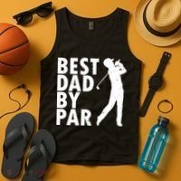 Best Dad By Par Tank Top thumb 4