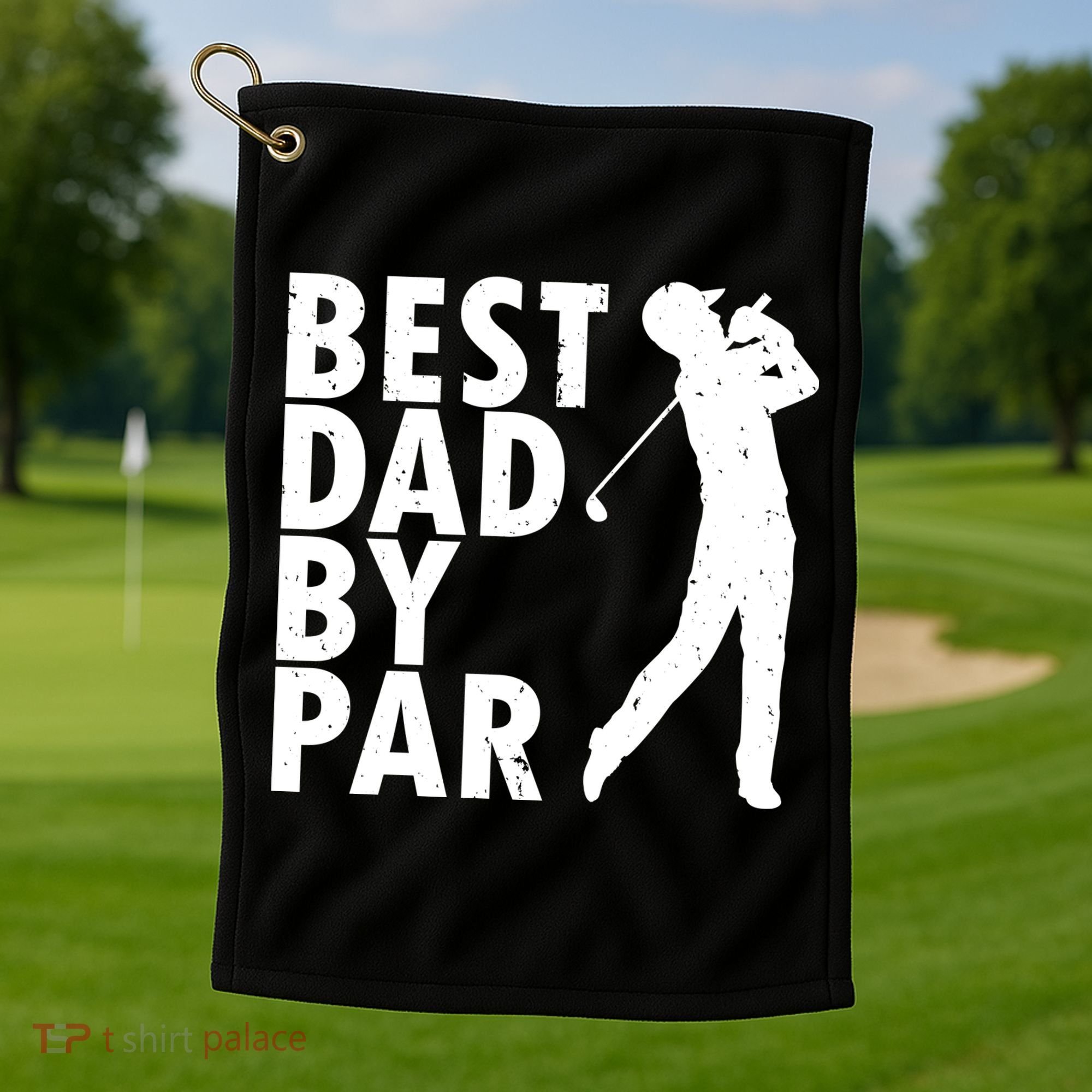 Best Dad By Par Golf Towel