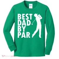 Best Dad By Par Kids Long Sleeve Shirt thumb 0