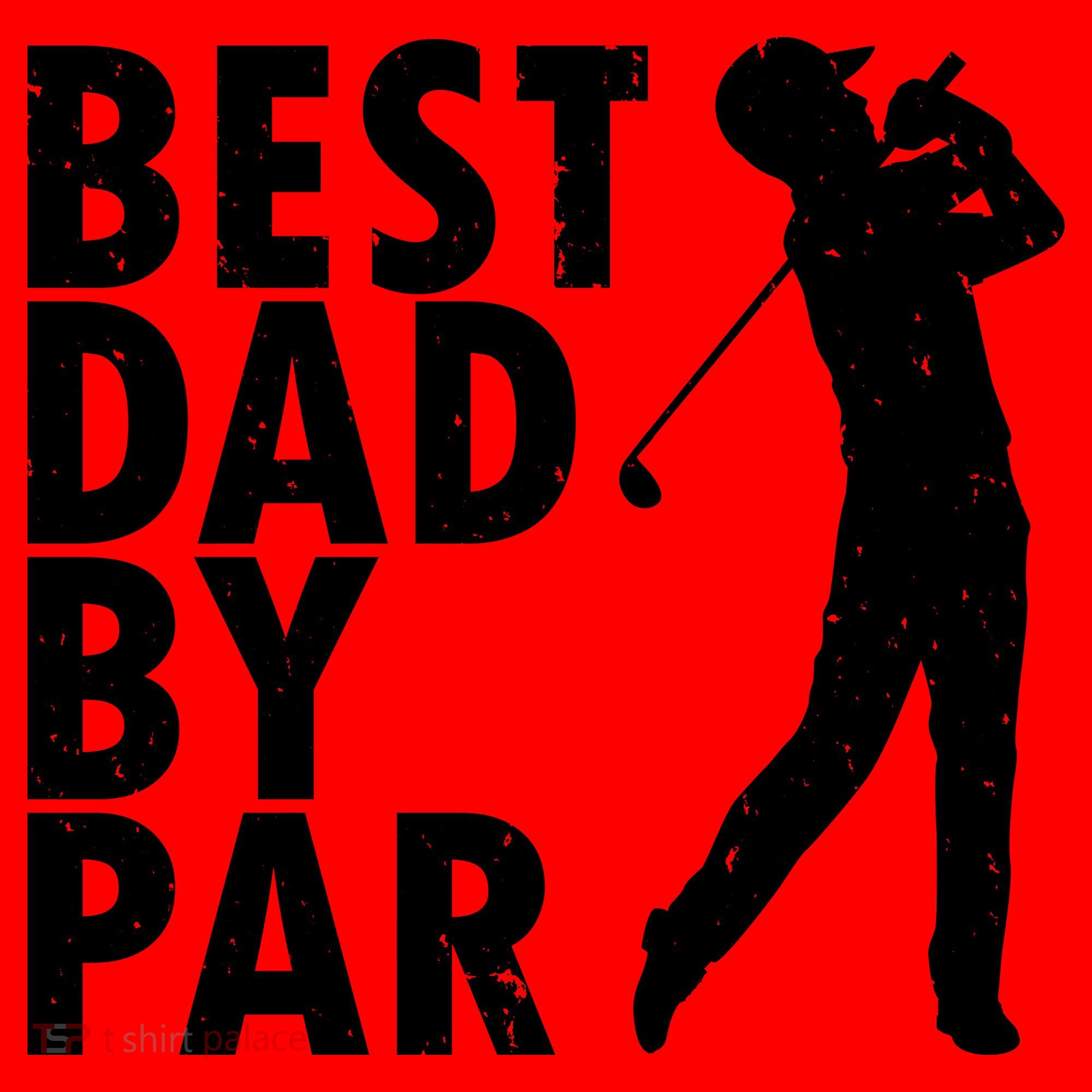 Best Dad By Par Santa Hat