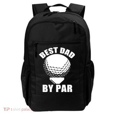 Best Dad By Par Funny Golf Dad Backpack