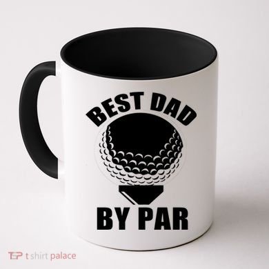 Best Dad By Par Funny Golf Dad Coffee Mug