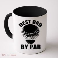 Best Dad By Par Funny Golf Dad Coffee Mug thumb 0