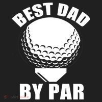 Best Dad By Par Funny Golf Dad Beanie thumb 2