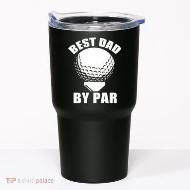 Best Dad By Par Funny Golf Dad Tumbler