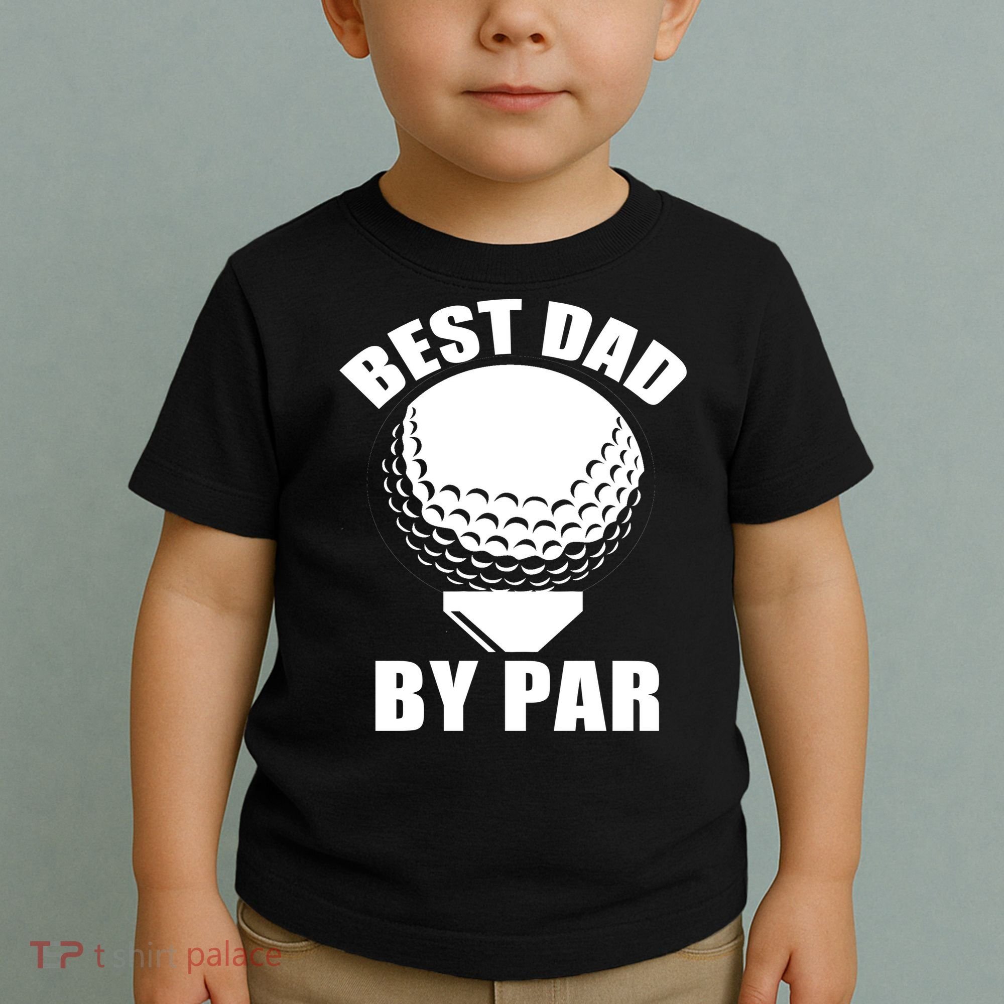 Best Dad By Par Funny Golf Dad Toddler T-Shirt