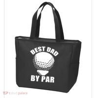 Best Dad By Par Funny Golf Dad Tote Bag thumb 3