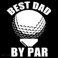 Best Dad By Par Funny Golf Dad Tote Bag thumb 4