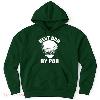 Best Dad By Par Funny Golf Dad Hoodie