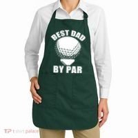 Best Dad By Par Funny Golf Dad Apron thumb 2