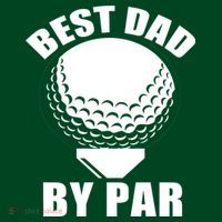 Best Dad By Par Funny Golf Dad Coaster thumb 2