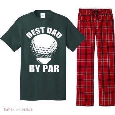 Best Dad By Par Funny Golf Dad Pajama Set