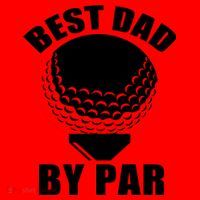 Best Dad By Par Funny Golf Dad Santa Hat thumb 1