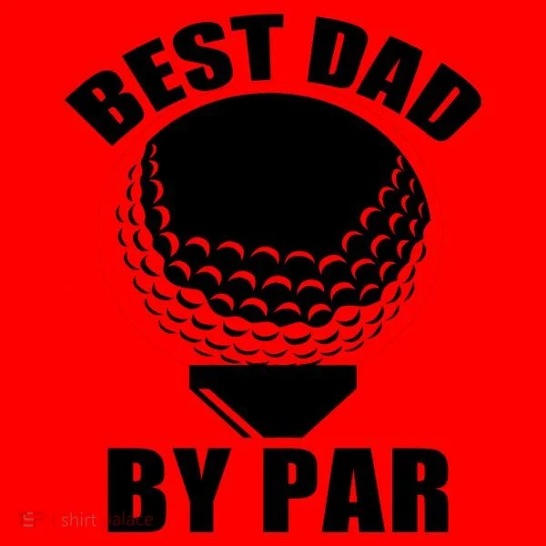 Best Dad By Par Funny Golf Dad Santa Hat