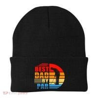 Best Dad By Par Retro Golf Sunset Beanie thumb 0