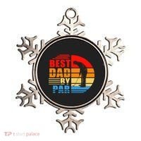 Best Dad By Par Retro Golf Sunset Ornament thumb 0