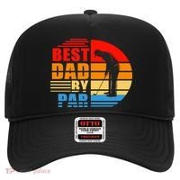 Best Dad By Par Retro Golf Sunset Hat thumb 0