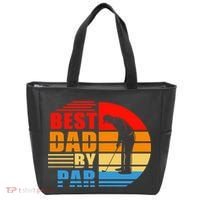 Best Dad By Par Retro Golf Sunset Tote Bag thumb 0