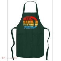 Best Dad By Par Retro Golf Sunset Apron thumb 0