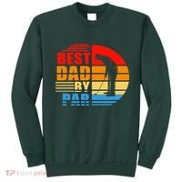 Best Dad By Par Retro Golf Sunset Sweatshirt thumb 0