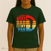 Best Dad By Par Retro Golf Sunset T-Shirt thumb 4