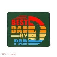 Best Dad By Par Retro Golf Sunset Mousepad thumb 0