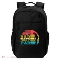 Best Dad By Par Retro Sunset Backpack thumb 0